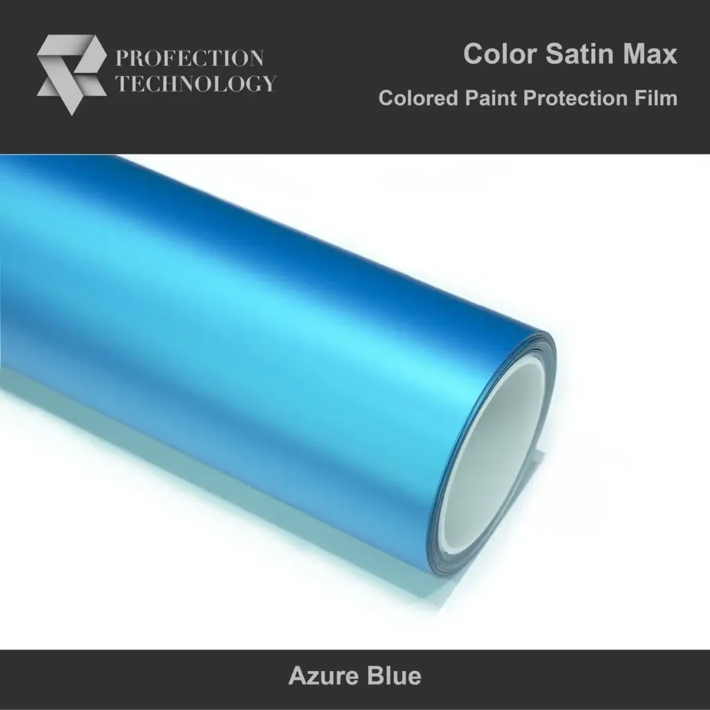 Role of Max satin Azure blue paint protection film from Profection technology