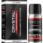 System X crystal SS 65 ML ceramic coating bottle and packaging for automotive protection
