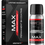 System X max 65 mL ceramic coating bottle and packaging for professional automotive protection