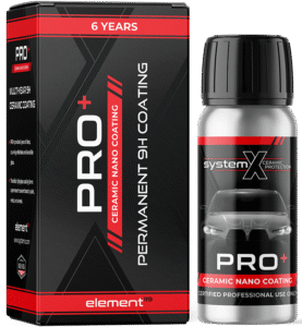 System X pro 65 mL ceramic coating bottle and packaging for professional automotive paint protection